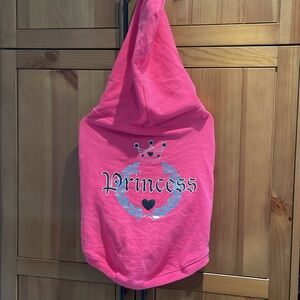 NWT Old Navy “Princess” dog hoodie. (M/L).  100% cotton